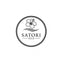 Logo of Satori Sea with a flower design on a white background