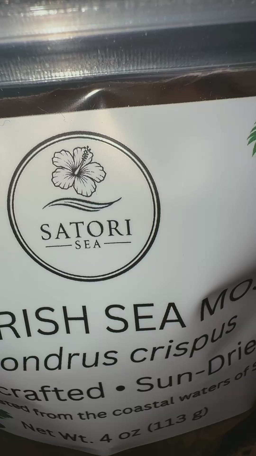 Video of sea moss package